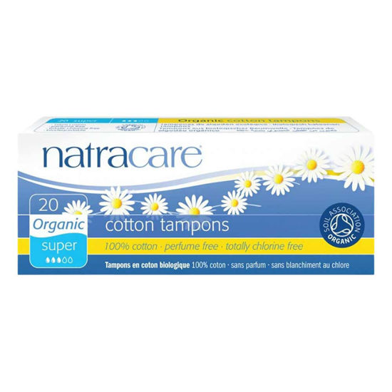 Natracare biološki bombažni tamponi - Super, 20 kom.