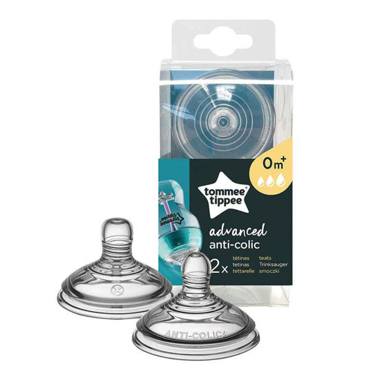 Tommee Tippee Anti Colic cucelj za 0+, 3+ ali 6+ mesecev, 2 cuclja