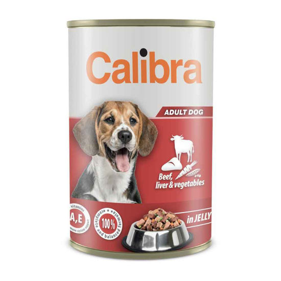 Calibra Premium konzerva govedina, jetra in zelenjava v želeju, 1240 g
