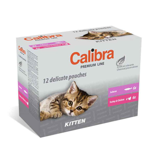 Calibra Premium Multipack Kitten vrečke, 12 x 100 g
