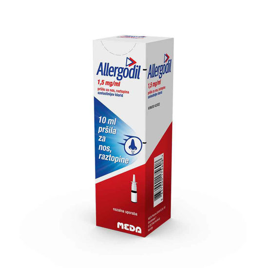 Allergodil 1,5 mg/ml pršilo za nos raztopina, 10 mL