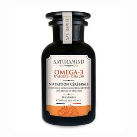PictureNaturamind Omega 3 olje iz alg DHA 250, 30 mehkih kapsul