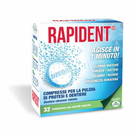 PictureL'Angelica Rapident čistilne tablete za čiščenje protez, 32 tablet