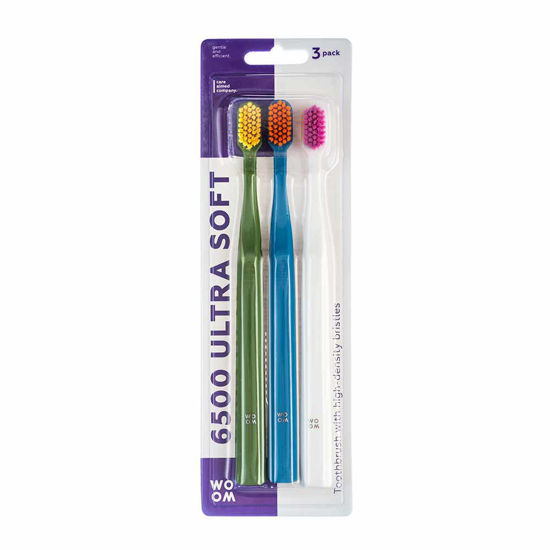 Woom 6500 Ultra Soft zobna ščetka, 3 kos
