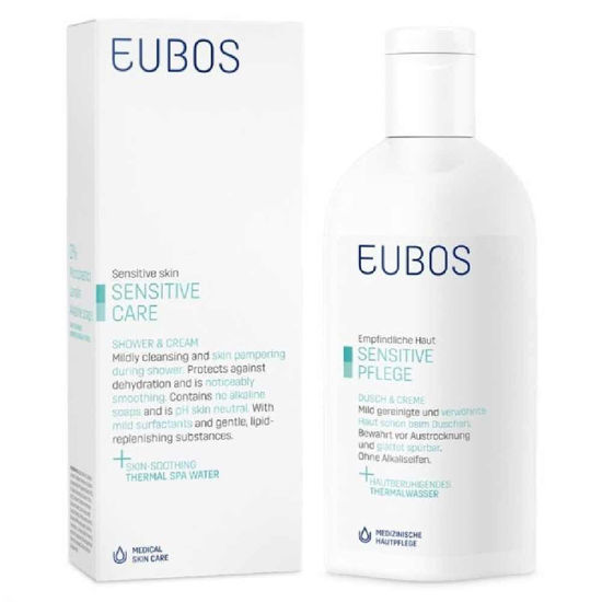 Eubos Sensitive gel za prhanje, 200 mL