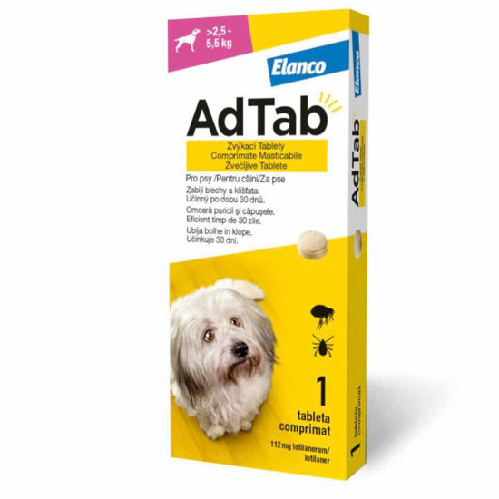 AdTab 112 mg žvečljive tablete za pse