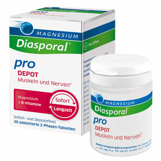 Magnesium-Diasporal Pro DEPOT 2-fazni magnezij, 30 tablet