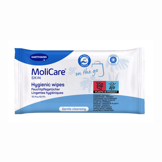 MoliCare Skin navlaženi čistilni robčki, 10 robčkov