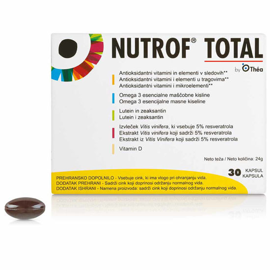 Nutrof Total za zdravje oči, 30 kapsul